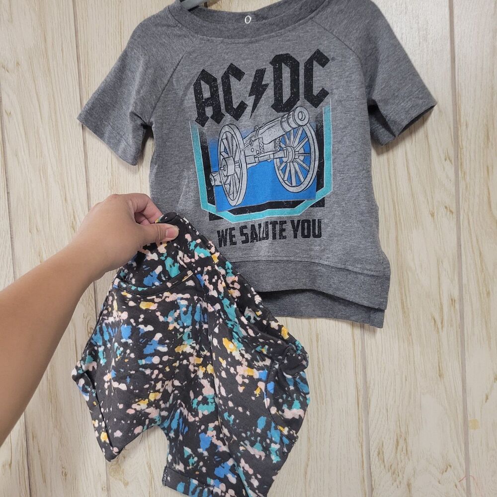AC/DC "We Salute You" Gray Matching Set
